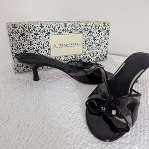 A. Marinelli Black Patent Heels